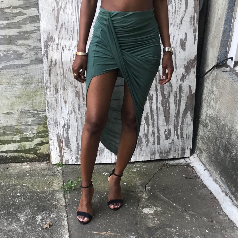 Helmut Lang Asymmetrical Wrap Skirt